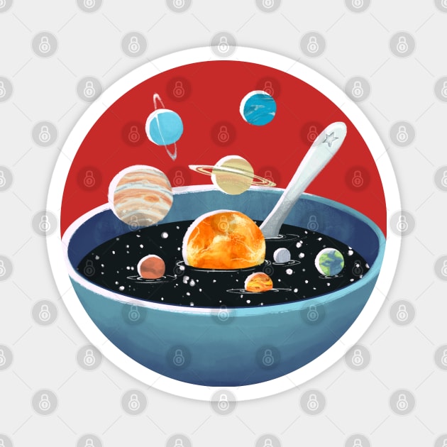 Space Soup Magnet by densukii